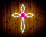 Holy Cross Jesus Christianity Flex Silicone LED Sign (Neon-Style, LED Technology) - LED Gift Works