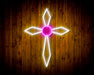 Holy Cross Jesus Christianity Flex Silicone LED Sign (Neon-Style, LED Technology) - Way Up Gifts