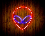 Alien Face Flex Silicone LED Sign (Neon-Style, LED Technology) - LED Gift Works