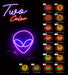 Alien Face Flex Silicone LED Sign (Neon-Style, LED Technology) - Way Up Gifts