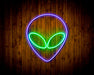 Alien Face Flex Silicone LED Sign (Neon-Style, LED Technology) - Way Up Gifts