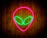 Alien Face Flex Silicone LED Sign (Neon-Style, LED Technology) - Way Up Gifts