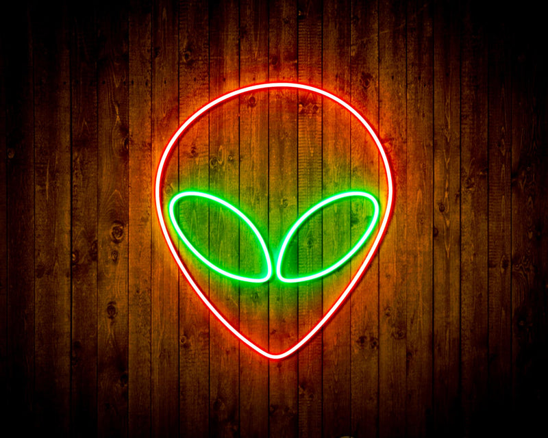 Alien Face Flex Silicone LED Sign (Neon-Style, LED Technology) - LED Gift Works