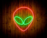 Alien Face Flex Silicone LED Sign (Neon-Style, LED Technology) - Way Up Gifts