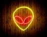 Alien Face Flex Silicone LED Sign (Neon-Style, LED Technology) - Way Up Gifts