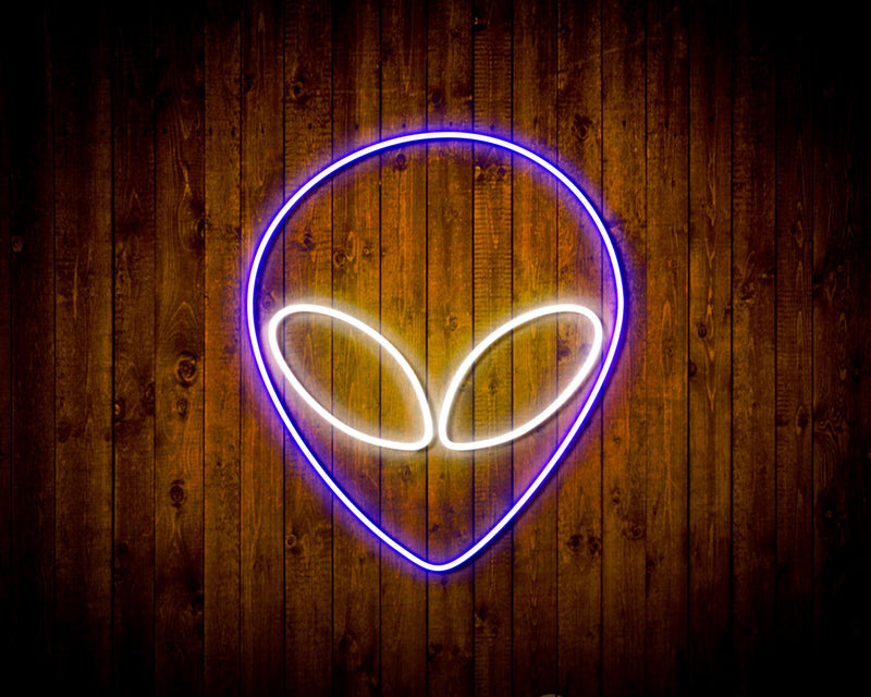 Alien Face Flex Silicone LED Sign (Neon-Style, LED Technology) - LED Gift Works