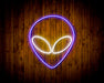 Alien Face Flex Silicone LED Sign (Neon-Style, LED Technology) - Way Up Gifts