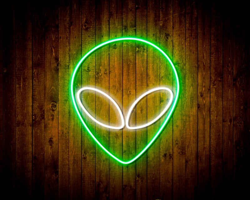Alien Face Flex Silicone LED Sign (Neon-Style, LED Technology) - LED Gift Works