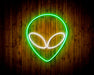 Alien Face Flex Silicone LED Sign (Neon-Style, LED Technology) - Way Up Gifts