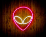 Alien Face Flex Silicone LED Sign (Neon-Style, LED Technology) - Way Up Gifts