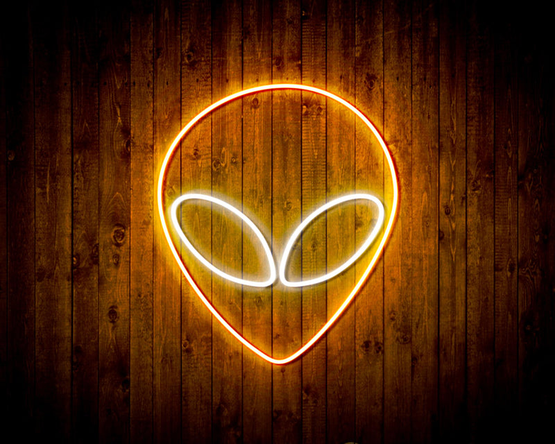 Alien Face Flex Silicone LED Sign (Neon-Style, LED Technology) - LED Gift Works