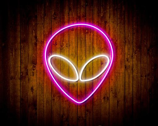 Alien Face Flex Silicone LED Sign (Neon-Style, LED Technology) - Way Up Gifts