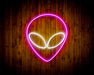 Alien Face Flex Silicone LED Sign (Neon-Style, LED Technology) - Way Up Gifts