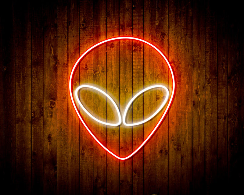 Alien Face Flex Silicone LED Sign (Neon-Style, LED Technology) - LED Gift Works