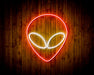 Alien Face Flex Silicone LED Sign (Neon-Style, LED Technology) - Way Up Gifts