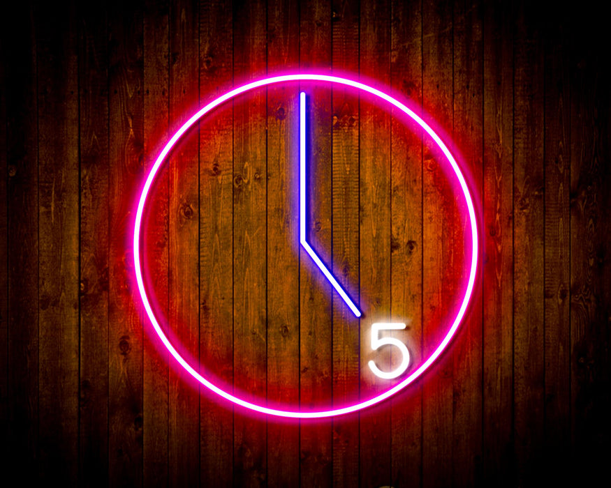 It's 5 O Clock Happy Hour Flex Silicone LED Sign (Neon-Style, LED Technology) - Way Up Gifts