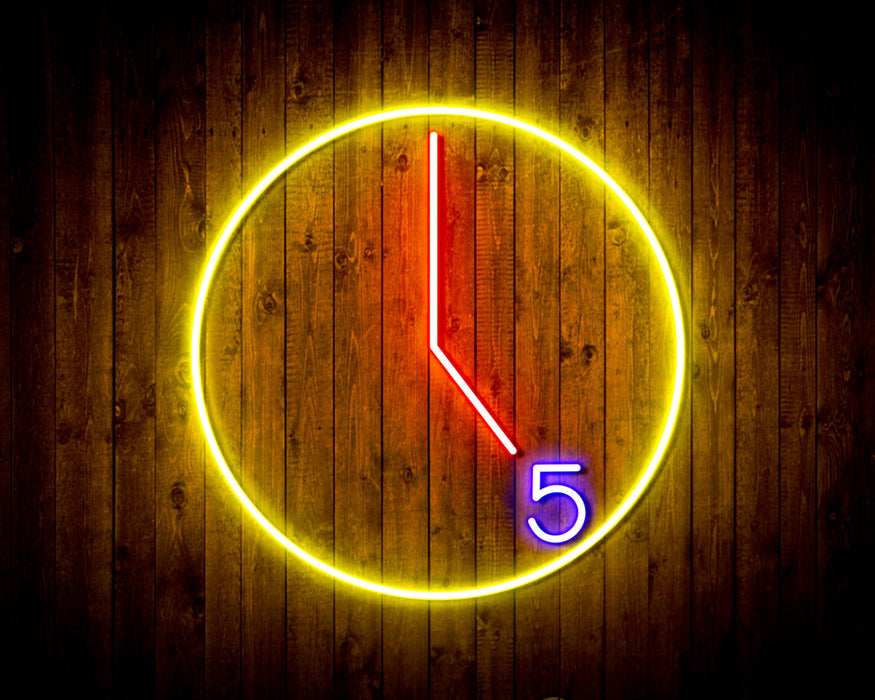 It's 5 O Clock Happy Hour Flex Silicone LED Sign (Neon-Style, LED Technology) - Way Up Gifts