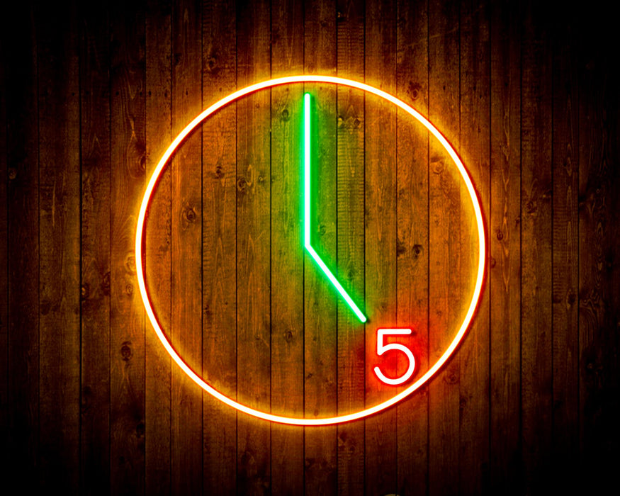 It's 5 O Clock Happy Hour Flex Silicone LED Sign (Neon-Style, LED Technology) - Way Up Gifts
