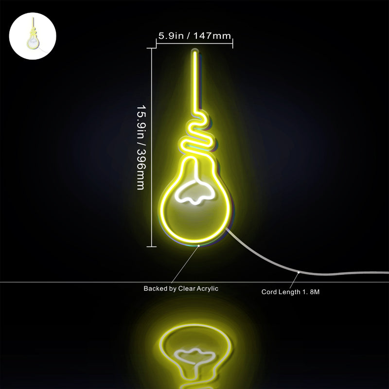 Light Bulb Flex Silicone LED Sign (Neon-Style, LED Technology) - LED Gift Works