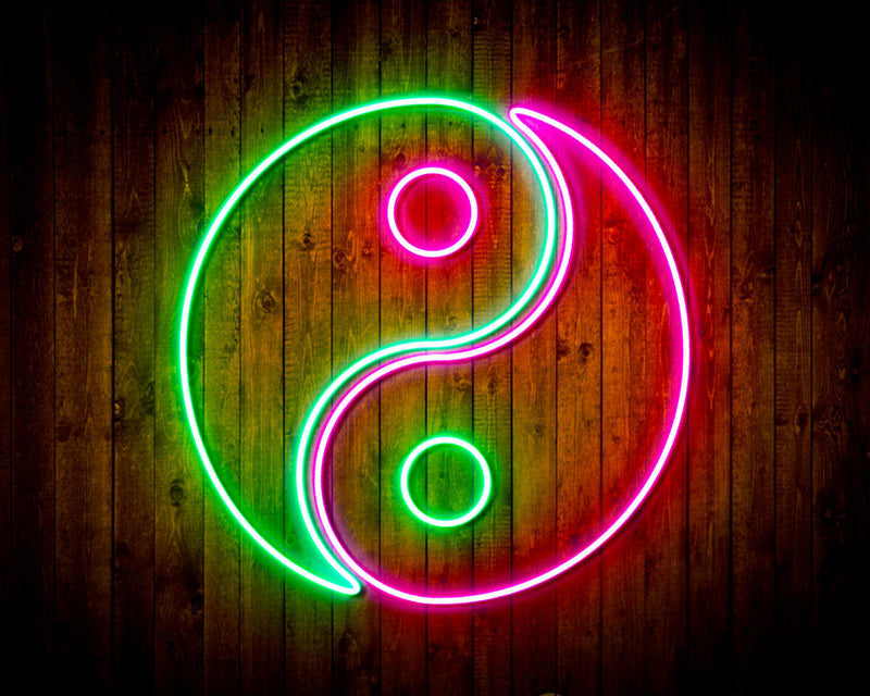 Tai Chi Symbol Yin and Yang Flex Silicone LED Sign (Neon-Style, LED Technology) - LED Gift Works