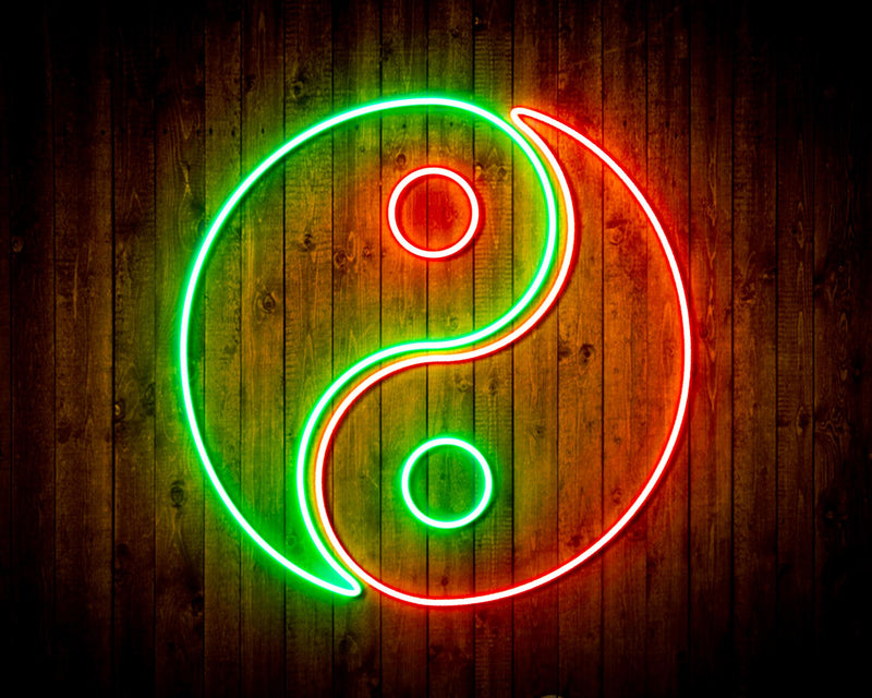Tai Chi Symbol Yin and Yang Flex Silicone LED Sign (Neon-Style, LED Technology) - LED Gift Works