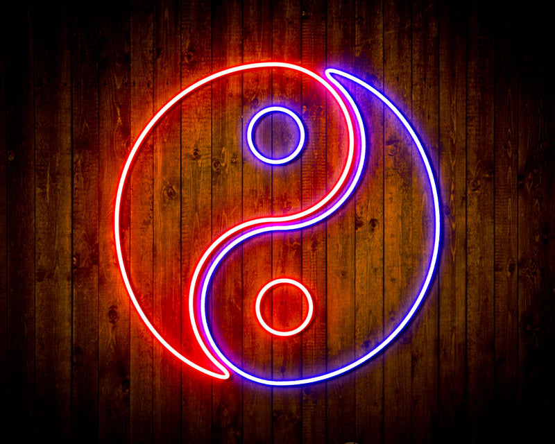 Tai Chi Symbol Yin and Yang Flex Silicone LED Sign (Neon-Style, LED Technology) - LED Gift Works