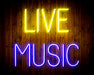 Live Music Bar Flex Silicone LED Sign (Neon-Style, LED Technology) - Way Up Gifts