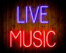 Live Music Bar Flex Silicone LED Sign (Neon-Style, LED Technology) - Way Up Gifts
