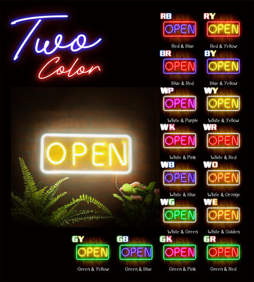Open Sign Flex Silicone LED Sign (Neon-Style, LED Technology) - LED Gift Works