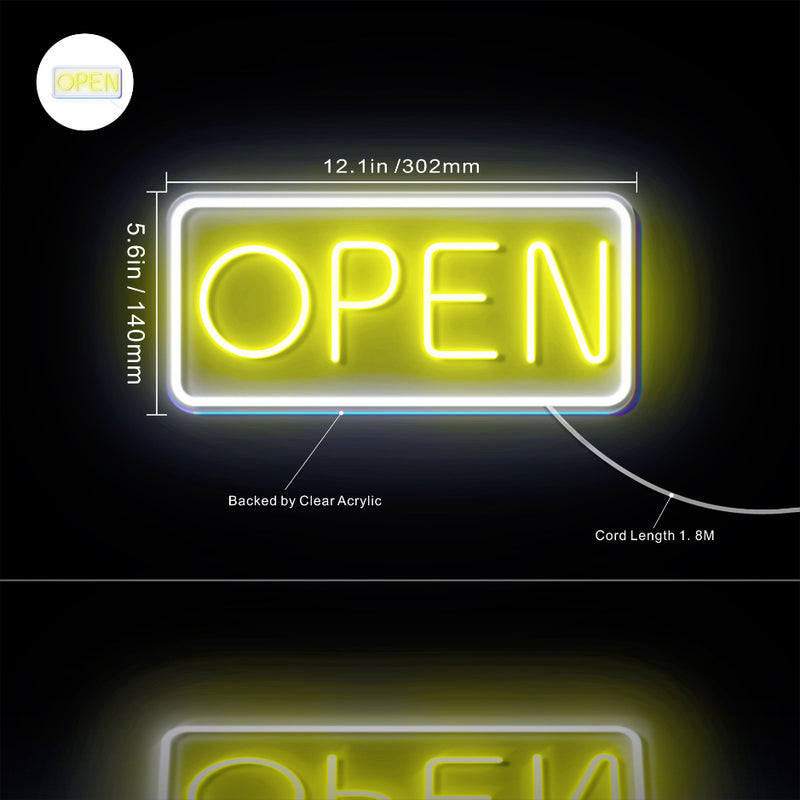 Open Sign Flex Silicone LED Sign (Neon-Style, LED Technology) - LED Gift Works