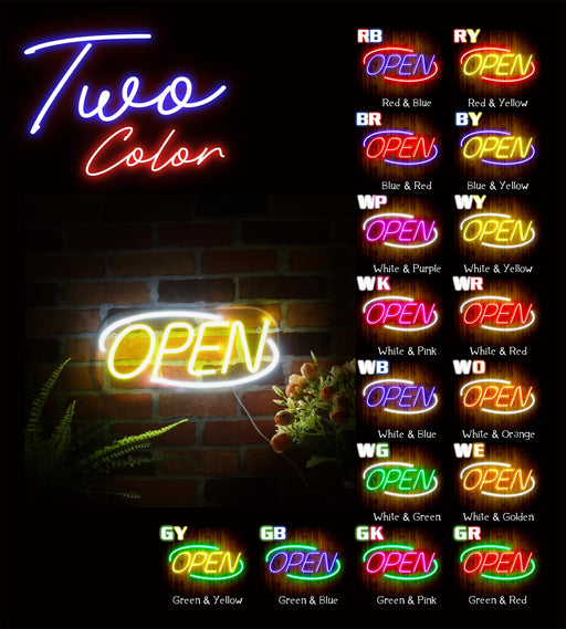 Open Sign Flex Silicone LED Sign (Neon-Style, LED Technology) - LED Gift Works