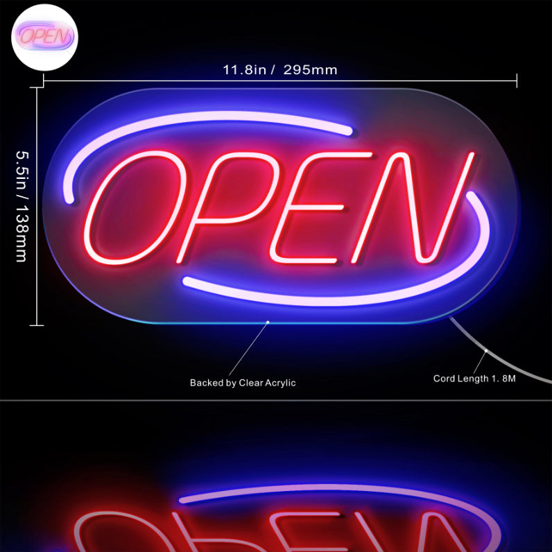 Open Sign Flex Silicone LED Sign (Neon-Style, LED Technology) - LED Gift Works