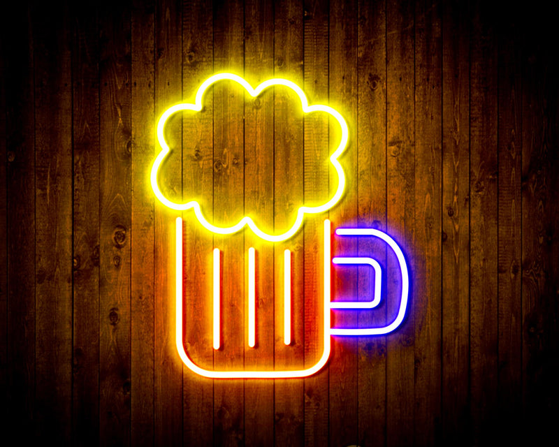 Beer Mug Bar Flex Silicone LED Sign (Neon-Style, LED Technology) - LED Gift Works
