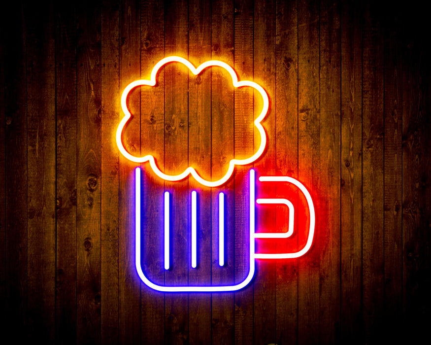 Beer Mug Bar Flex Silicone LED Sign (Neon-Style, LED Technology) - Way Up Gifts
