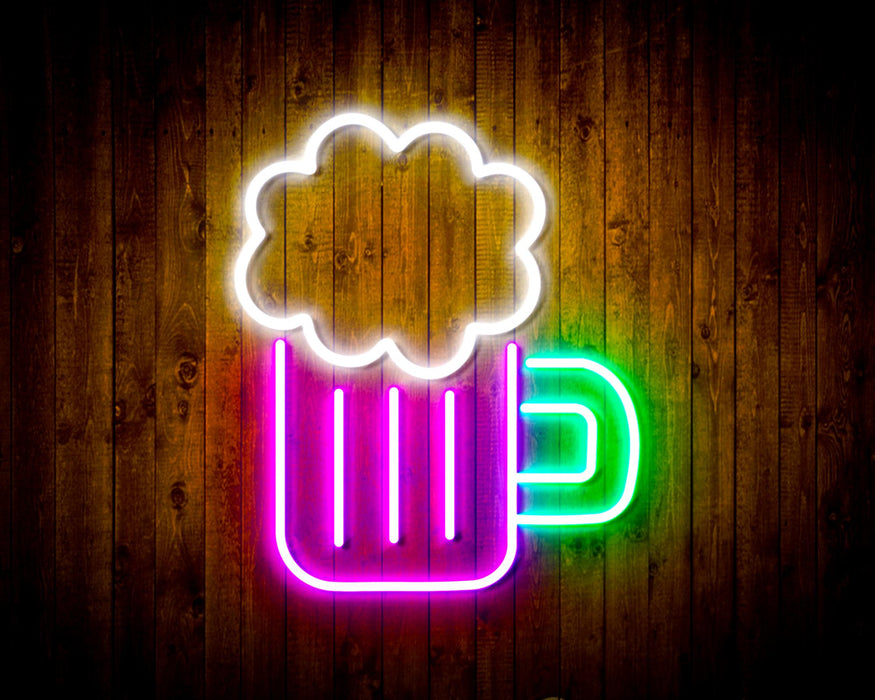 Beer Mug Bar Flex Silicone LED Sign (Neon-Style, LED Technology) - Way Up Gifts