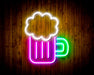 Beer Mug Bar Flex Silicone LED Sign (Neon-Style, LED Technology) - Way Up Gifts