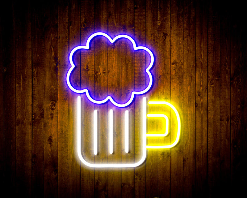 Beer Mug Bar Flex Silicone LED Sign (Neon-Style, LED Technology) - LED Gift Works
