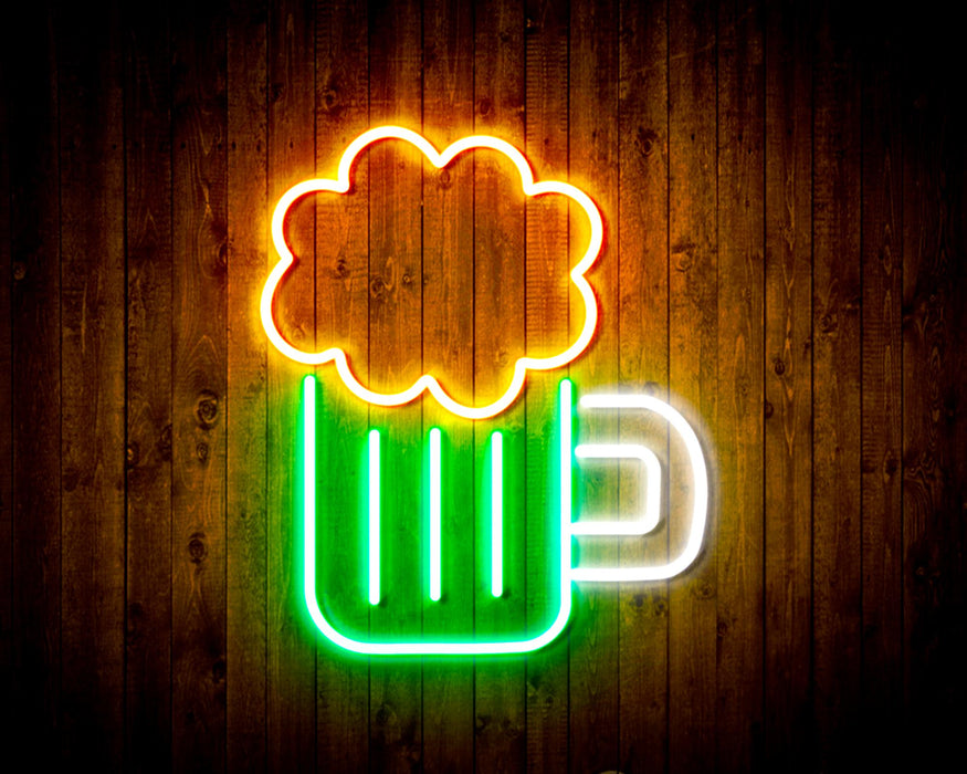 Beer Mug Bar Flex Silicone LED Sign (Neon-Style, LED Technology) - Way Up Gifts