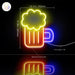 Beer Mug Bar Flex Silicone LED Sign (Neon-Style, LED Technology) - Way Up Gifts