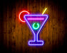 Martini Glass Bar Flex Silicone LED Sign (Neon-Style, LED Technology) - Way Up Gifts