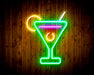 Martini Glass Bar Flex Silicone LED Sign (Neon-Style, LED Technology) - Way Up Gifts