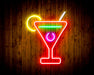 Martini Glass Bar Flex Silicone LED Sign (Neon-Style, LED Technology) - Way Up Gifts