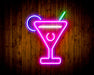 Martini Glass Bar Flex Silicone LED Sign (Neon-Style, LED Technology) - Way Up Gifts