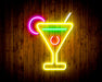 Martini Glass Bar Flex Silicone LED Sign (Neon-Style, LED Technology) - Way Up Gifts