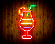 Cocktail Glass Bar Flex Silicone LED Sign (Neon-Style, LED Technology) - LED Gift Works