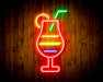 Cocktail Glass Bar Flex Silicone LED Sign (Neon-Style, LED Technology) - Way Up Gifts