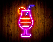 Cocktail Glass Bar Flex Silicone LED Sign (Neon-Style, LED Technology) - LED Gift Works