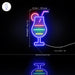 Cocktail Glass Bar Flex Silicone LED Sign (Neon-Style, LED Technology) - Way Up Gifts