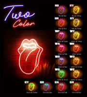 Mouth with Tongue Sticking Out Flex Silicone LED Sign (Neon-Style, LED Technology) - LED Gift Works