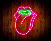 Mouth with Tongue Sticking Out Flex Silicone LED Sign (Neon-Style, LED Technology) - LED Gift Works